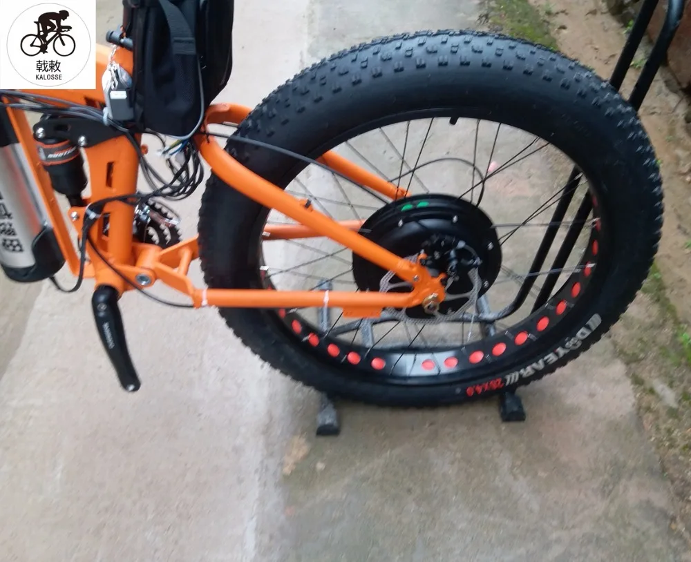 Kalosse пляжный велосипед 48 в 1000 Вт складной 27 скоростной Электрический fat bike 26*4 0