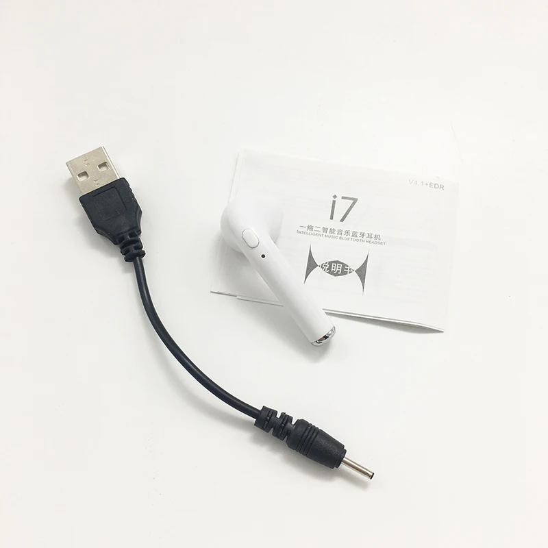 I7 tws hands free с одним ухом bud V 4 2 шумоподавление беспроводные наушники|Наушники и