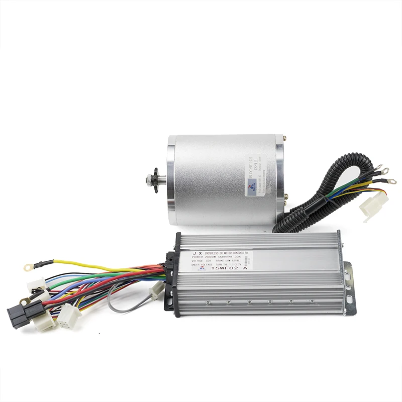 

Electric Scooter Ebike Conversion Kit BLDC 60V 2000W 4600RPM 4N.m Motor With 15 MOSFET 33A Brushless DC Motor Controller Part