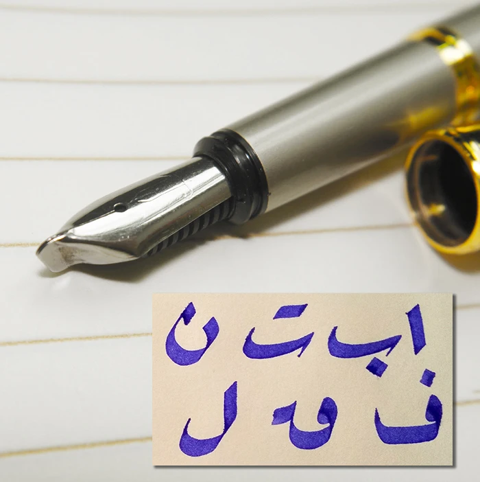 Полностью металлическая авторучка Venus, Готическая художественная ручка, арабский персидский миджит, каллиграфия, черный, золотой, 5 мм, многофункциональный наконечник, подарок