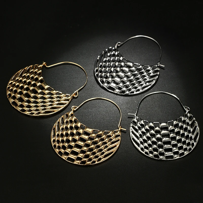 Tocona этнические полые серьги-кольца в форме сердца, винтажные античные золотые серебряный пирсинг, серьги Brincos для женщин, ювелирные изделия