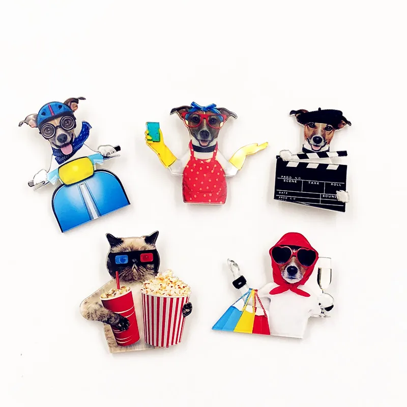 1 шт. мультфильм Kawaii собака иконки на Pin брошь с иконкой Bacges рюкзак значки одежду
