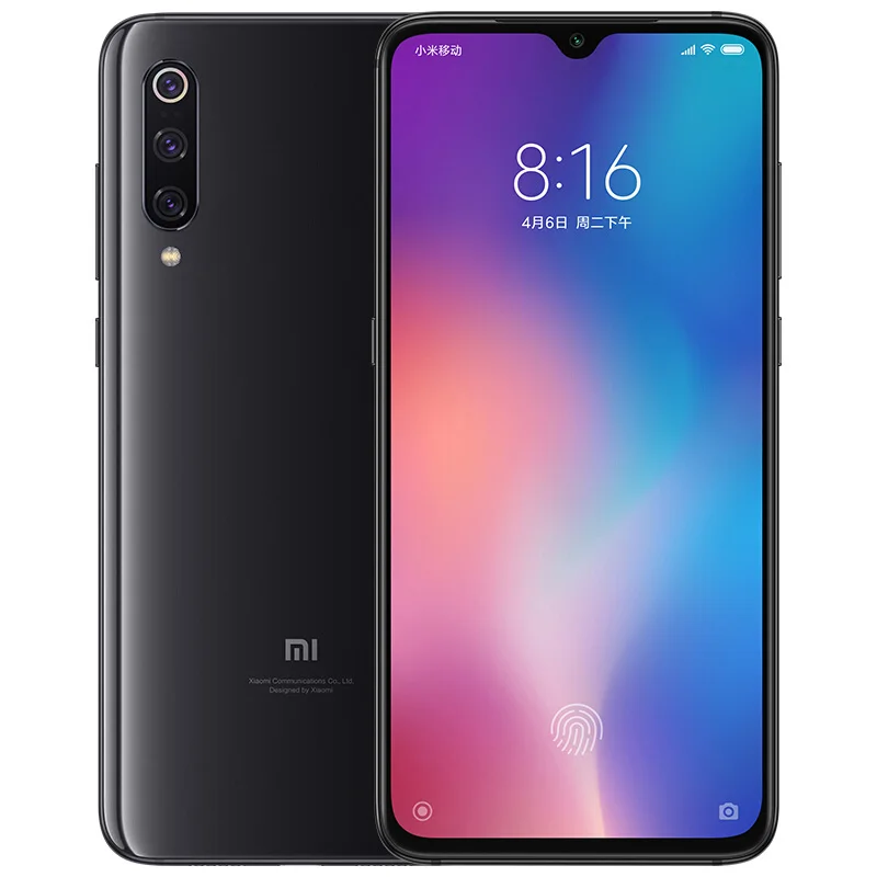 Смартфон Snapdragon 256 с глобальной ПЗУ Xiaomi mi 9 mi 9, 8 ГБ, 855 ГБ, Восьмиядерный процессор 6,39 дюйма, AMOLED дисплей, 48мп, тройная камера, мобильный телефон - Цвет: Черный