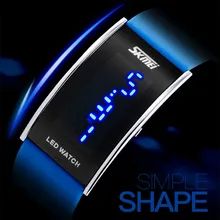 Бренд крутые унисекс светодиодный часы карамельного цвета спортивные цифровые наручные часы Силиконовые часы корейские мужские и женские 30 м водонепроницаемые часы NW789