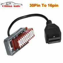 Лучшая цена PE-UGE-OT C-ITR-OEN 30Pin до 16pin OBD2 Диагностический адаптер конвертер кабель 30 pin до 16 pin