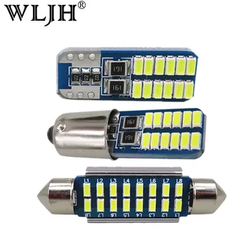 

WLJH 21x Canbus Car LED Light Glove Box Overhead Puddle Trunk Interior Lighting kit Package For Audi A6 S6 C5 Sedan 1997 - 2004