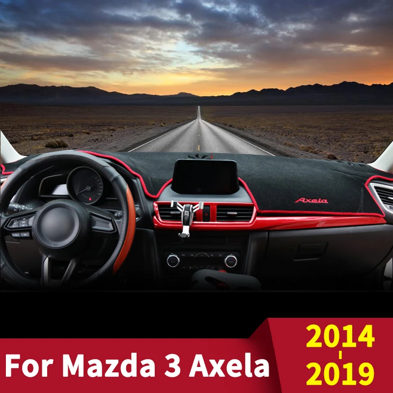 

For Mazda 3 Axela 2014 2015 2016 2017 2018 2019 LHD Car Dashboard Covers Dash Mat Sun Shade Pad Carpets Trim Anti-UV Accessories