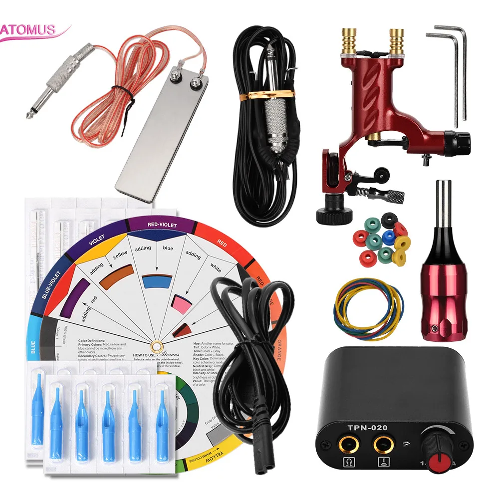 

Rotary Tattoo Machine Kit Machine Permanent Tatuagens Kits Iniciante Rotary Pen Set Tatouage Tatoo Machine Set Tattoo Kits Para