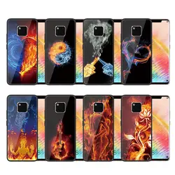 Роскошный защитный чехол из закаленного стекла для huawei mate 20X10 Pro Lite Ice And Fire Phone Fundas