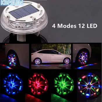 

LED Car Refitting accessories Solar Power Saving Flash Wheel Decoration for Citroen c2 c4 c5 c4l c3 saxo xsara picasso styling