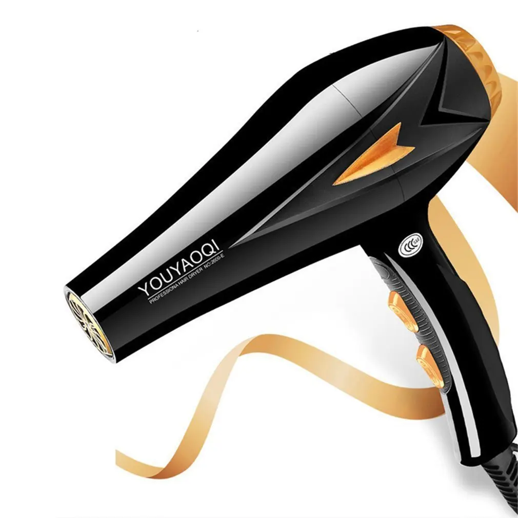 

Professional Hair Blow Dryer Low Noise Adjustable Wind Power Fast Drying Hook Design Hair Dryer US Plug for Travel Home