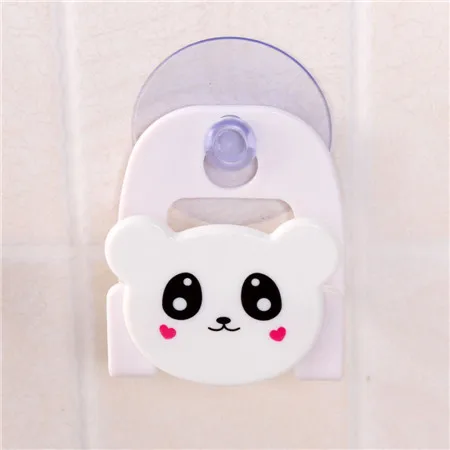 Carton Dish Cloth Sponge Holder Rack With Suction Cup Cute animal sucking sink storage shelf container drop shipping - Цвет: Белый