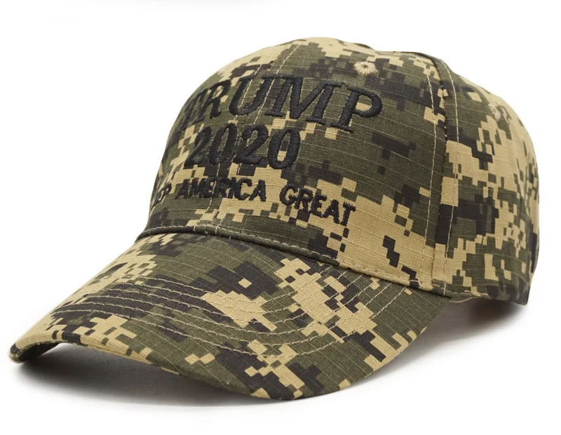 Новая камуфляжная бейсболка с вышивкой Trump Snapback мужские женские шапки унисекс спортивные камуфляжные шапки военные Gorras