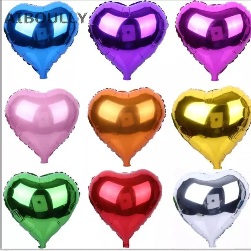 Mini Foil Balloons
 50pcs pack 5inch Mini Heart Shape Foil Balloons Aluminum Balloon Heart
