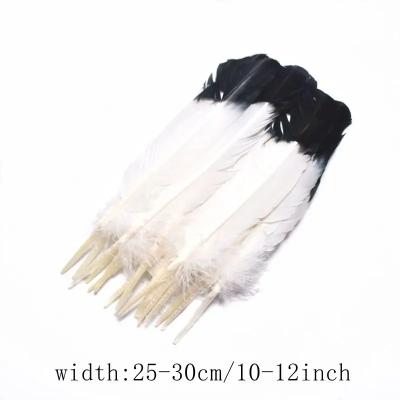 

wholesale 100Pcs Dyed Turkey feathers 25-30cm Imitation Eagle feathers for jewelry making DIY Party home Decorative big plumas