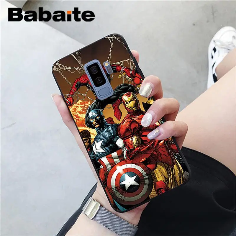 Babaite Marvel Мстители Jorker Dead Pool черный мягкий чехол для телефона samsung GALAXY Note2 Note3 Note4 Note5 Note7 Note8 Note9