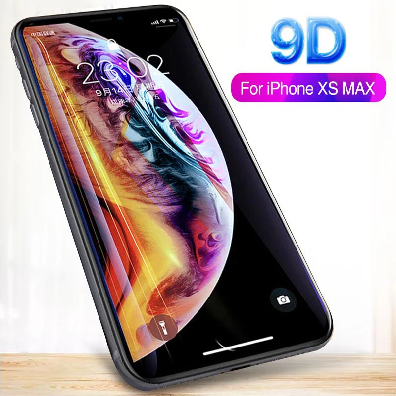  9D schutz glas für iphone 6 6 S 7 8 plus X glas auf iphone 7 6 8 X R XS MAX screen protector iphone