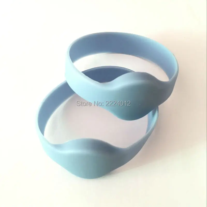 

13.56MHZ RFID Bracelet Wristband MF1 1K Memory W/ S50 Chip Proximity Waterproof Silicone NFC Smart Watch for Access Control 1PCS