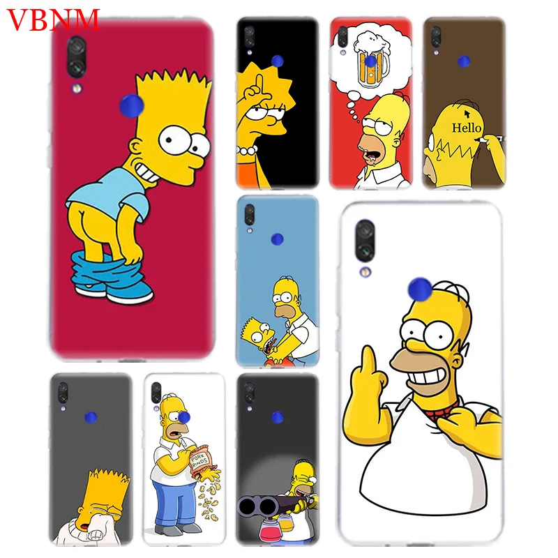 Забавный Homer J. Simpson Модный мягкий силиконовый чехол для телефона Xiaomi Redmi 4 4A 4X5 5A 6 6A 7