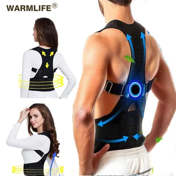 

Male Female Adjustable Magnetic Posture Corrector Corset Back Brace Back Belt Lumbar Support Straight Corrector