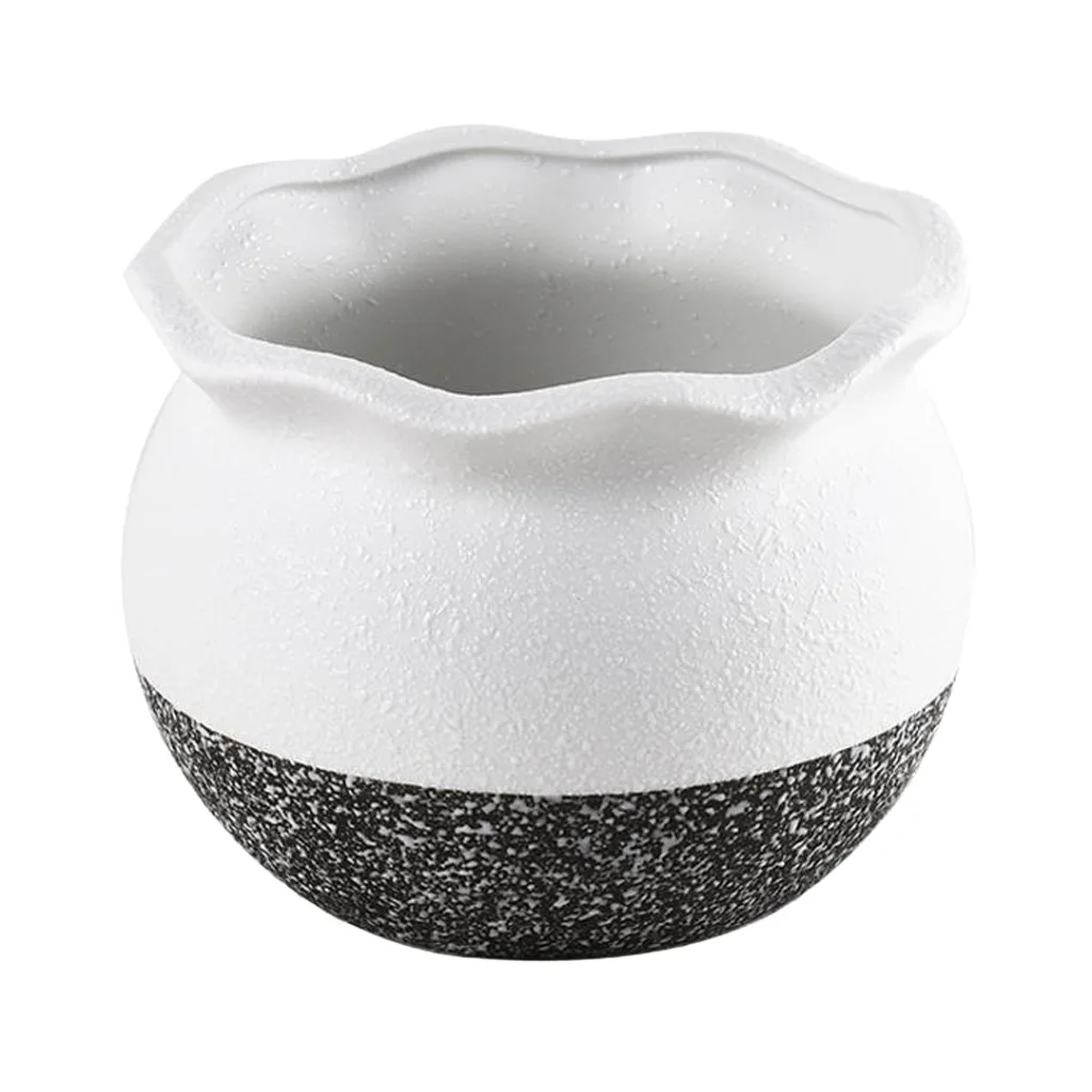 12.5cm Ceramic Flower Pot Succulent Cactus Plant Container Planter Bonsai Pots Home Desk Tabletop Decor