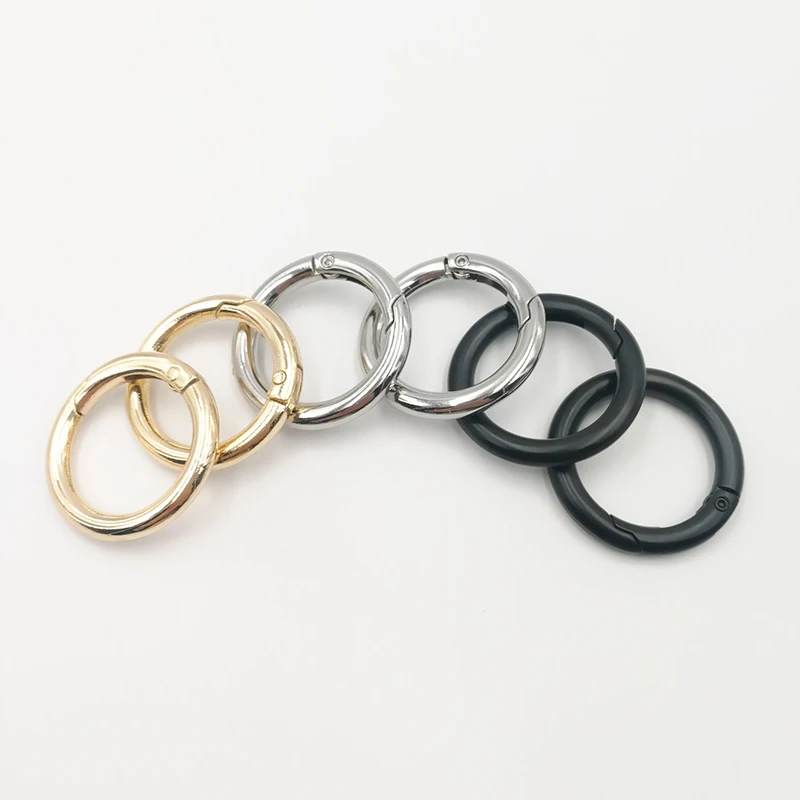 

Spring Gate O Ring Openable Leather Bag Strap Snap Clasp Clip Trigger Bag Parts Accessories