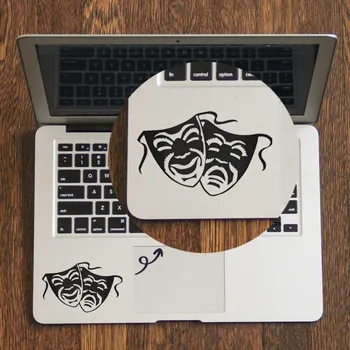

Theater Mask Drama Laptop Trackpad Decal Sticker for MacBook Air Pro Retina 11 12 13 15 inch Vinyl Mi Mac Book Touchpad Skin