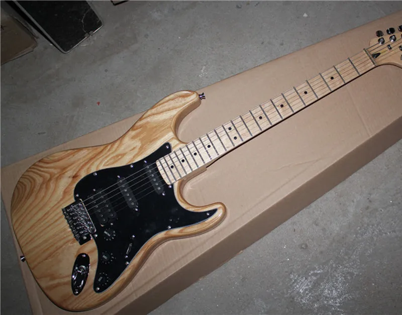 Hot Sale Custom Electric Guitar,Original Ash Wood Color