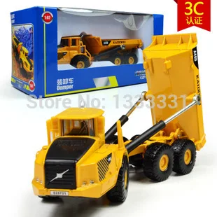 

free shipping big size high quality alloy Engineering Vehicle model children toy cars- dumper truck 1:87 in box