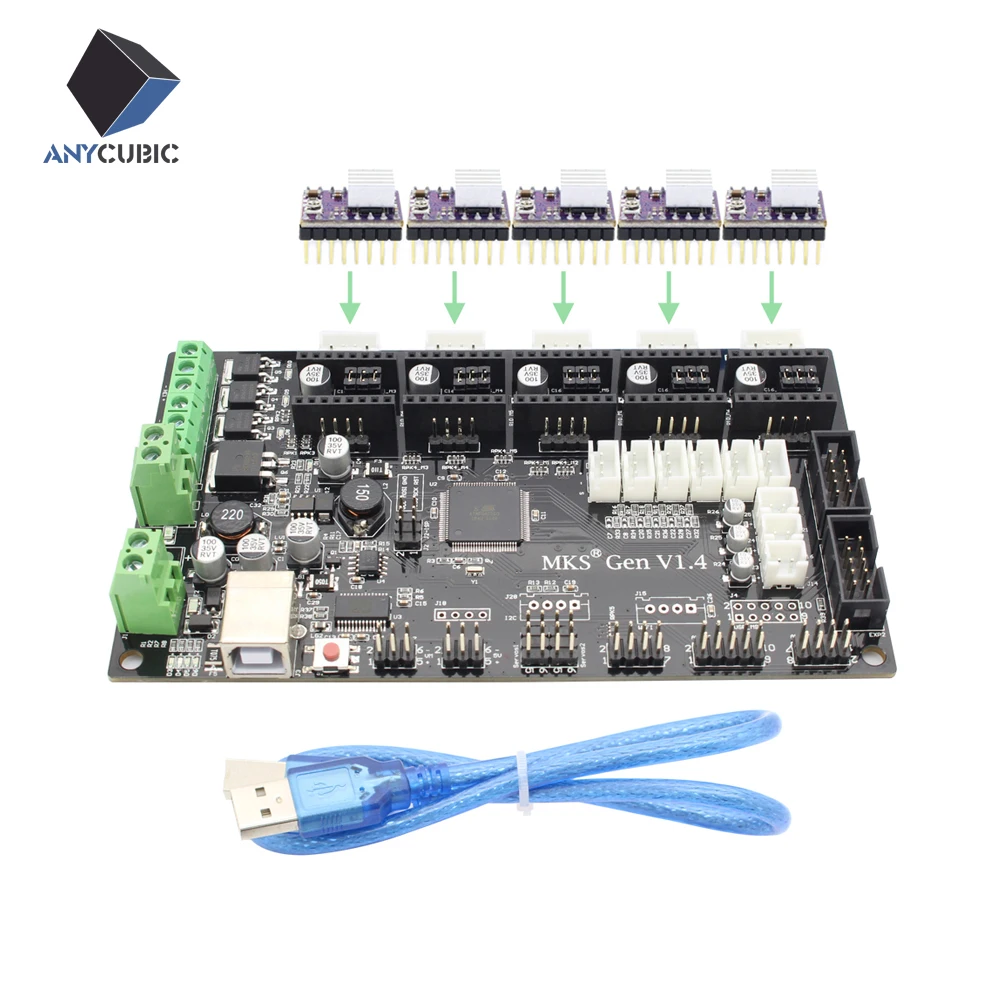 4 layers PCB controller board MKS Gen V1 4 integrated mainboard compatible Ramps1 4 Mega2560 R3
