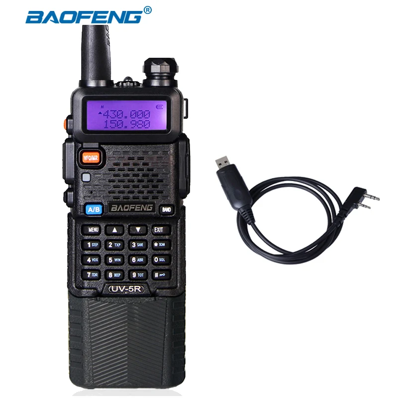 Baofeng UV-5R 3800mAh CB радио Двухдиапазонная портативная рация Макс 5 Вт радиопередатчик Ham Радио uv5r двухсторонний Raido hf трансивер
