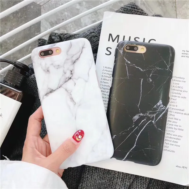 Luxury Marble Phone Case For iPhone 7 Case For iPhone X 7 6 6S 8 Plus 6 S Case Cover XR XS MXA Coque Silicon Fundas Capa Carcasa