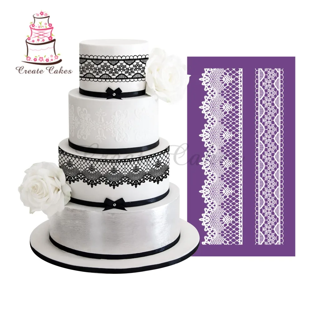 palace style lace stencil for cake design fondant wedding cake mesh