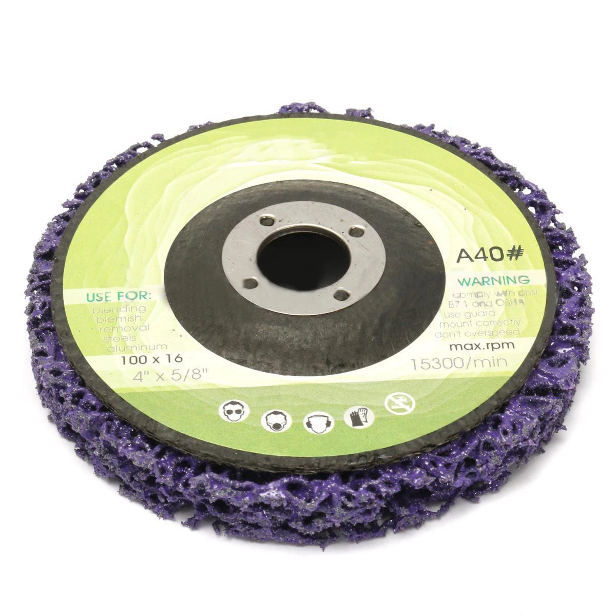 5pcs Poly Strip Disc Wheel Wood Metal Paint Rust Removal Clean Grinding Abrasive Wheels 100*16mm For Angle Grinder Mayitr