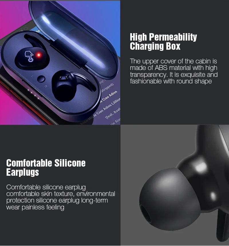Bluetooth 5.0 TWS Wireless Headphones Stereo Earphone Sports Earbuds Gaming Headset Wireless Bluetooth Earphone PK i10 TWS i12   13)
