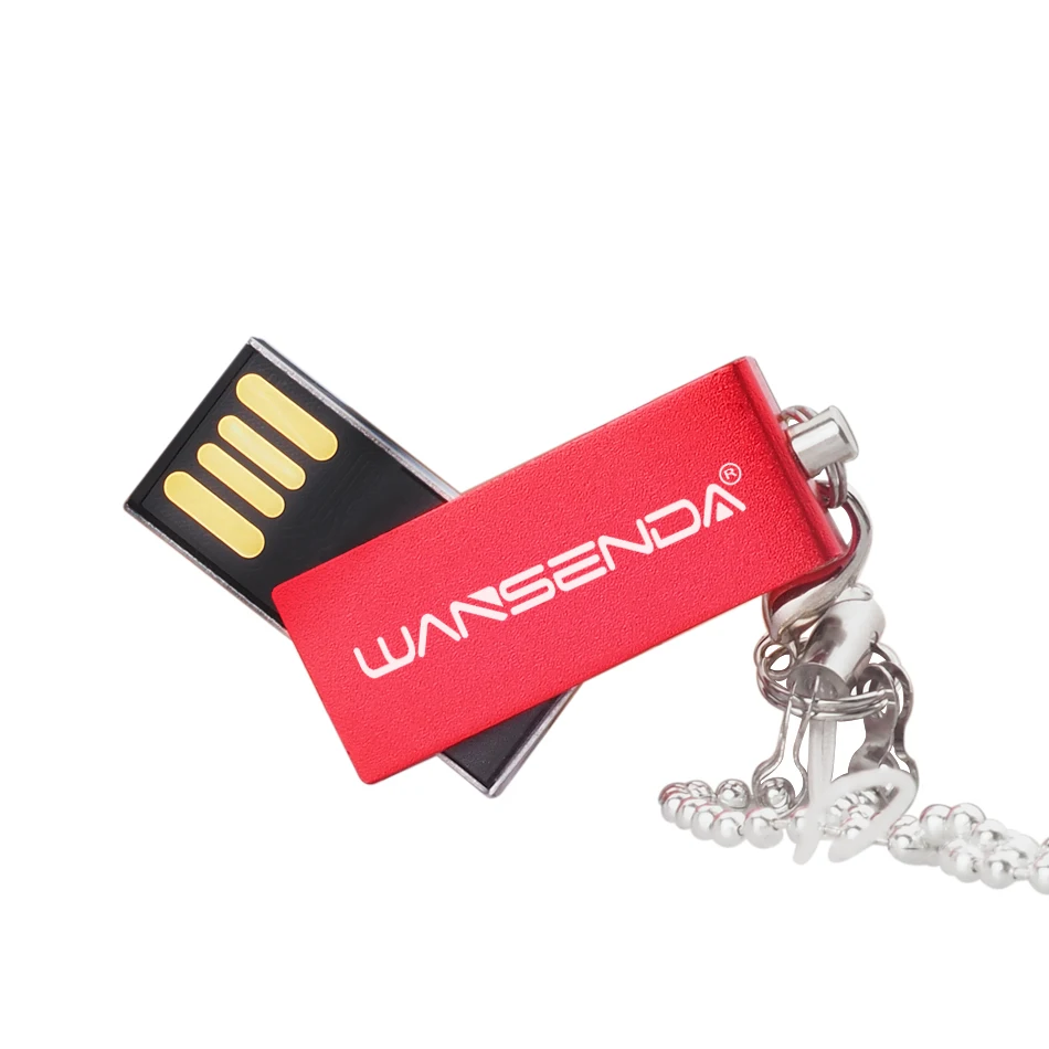 WANSENDA Водонепроницаемый USB флэш-накопитель флэш‑накопитель Swivel 4 GB/8 GB/16 GB usb-шнур 32 Гб 64 Гб флэш-накопитель флеш-диск USB 2,0 с цепочкой