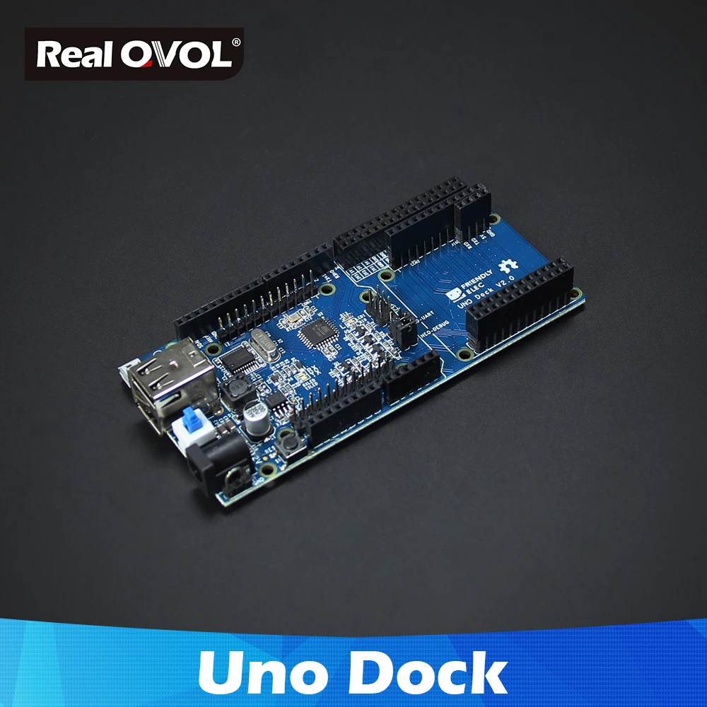 RealQvol FriendlyARM UNO Dock V2.0 для NanoPi NEO/Air/NEO2 поддержка BakeBit модули 2 x USB хост