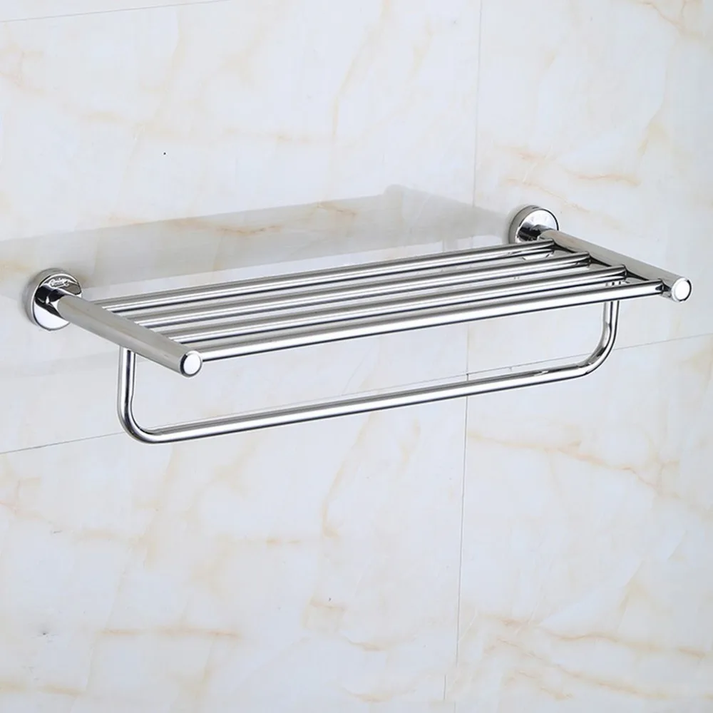 

Multifunctional Stainless Steel Anti-rust Toilet Bathroom Washroom Towel Rack For Daily Use Storage Hanging Bar Rod With Hook