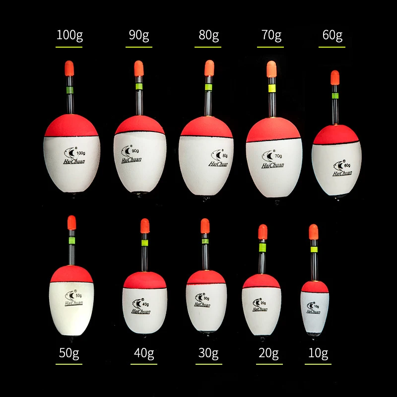 1 шт. рыболовный поплавок EVA светящийся 10 г-100 г поплавки рыболовная приманка для морской форели Карп рыболовные снасти аксессуары пластик