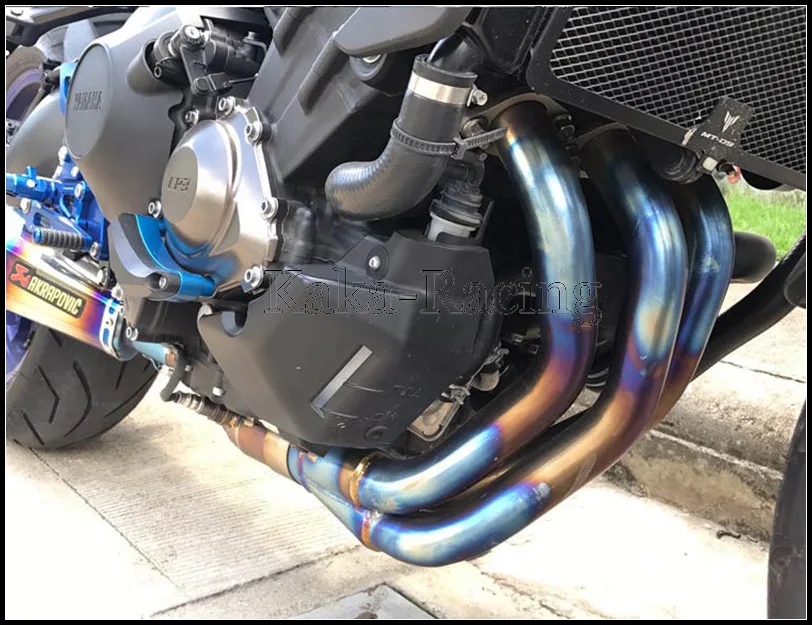 Глушитель выхлопной трубы Akrapovic для мотоцикла Yamaha MT09 FZ09 полная система глушитель из углеродного волокна FZ-09