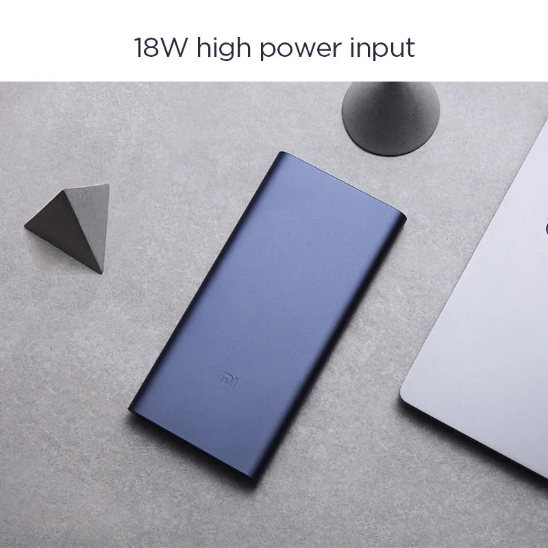 Xiao mi power Bank 2 10000 мАч тонкий внешний аккумулятор банка 18 Вт Быстрая зарядка двойной
