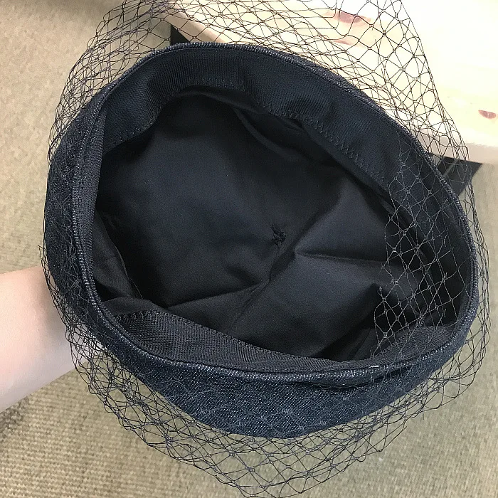 2018 Autumn And Winter Models Denim Beret Cap Mesh Mesh Wild Tide College Wind Street Shoot Fashion Hat ACD17 (1)