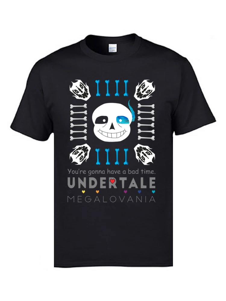 Sans Undertale 2631 T-Shirt for Men Fitness Tight Labor Day T Shirt Short Sleeve Coupons Summer T Shirt Round Neck Pure Cotton Sans Undertale 2631 black