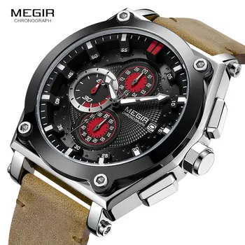

Relogio GIMSR Mens Watches Top Brand Luxury Casual Quartz Wristwatch Men Fashion Stainless Steel Waterproof Sport Chronograph