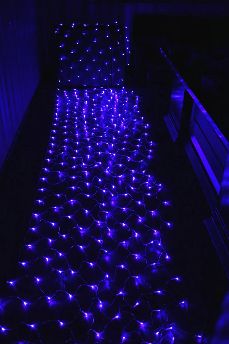 300LED Чистая Фея веб-струна светящаяся сетка освещение 4,5 м* 1,5 м Рождество Свадьба Сад Гирлянда дерево декор-многоцветный