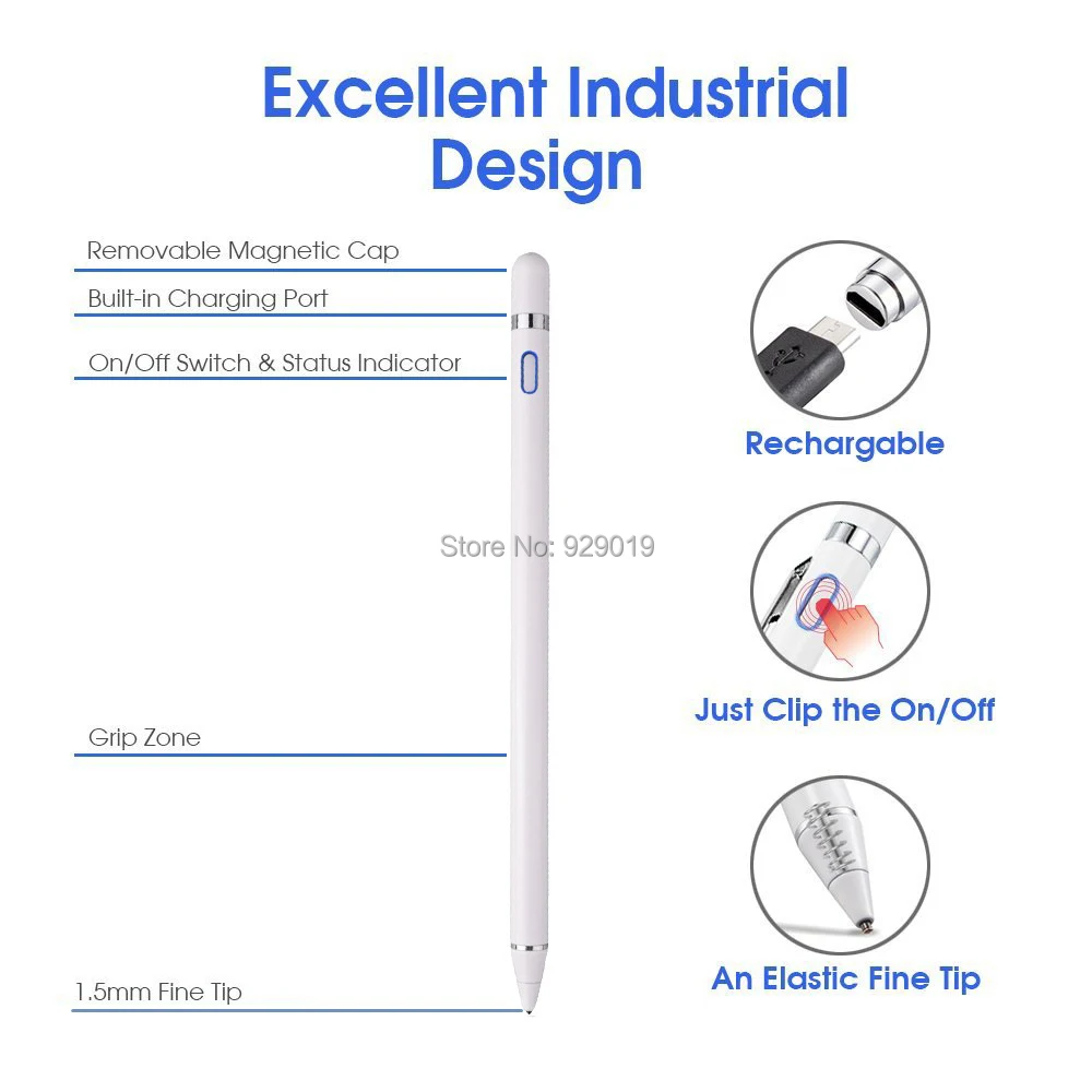 Active Pen емкостный Сенсорный экран для Apple Pencil для iPad 9,7 iPhone X 8 плюс 7 6s 6s плюс 5S SE 5C стилус мобильный телефон