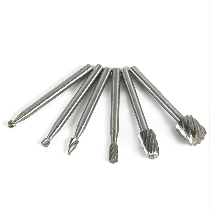 Dutoofree Rotary Tools Special Seat Dedicated Locator Horn Fixed Base 6pcs Wood Milling Cutter Set