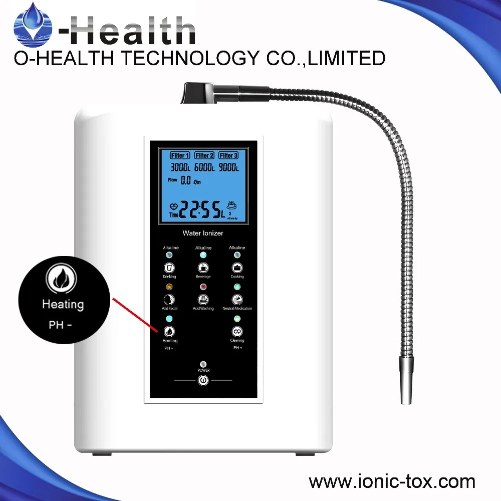 

Newest High quality alkaline water machines with Heating Funtion OH-806-3H