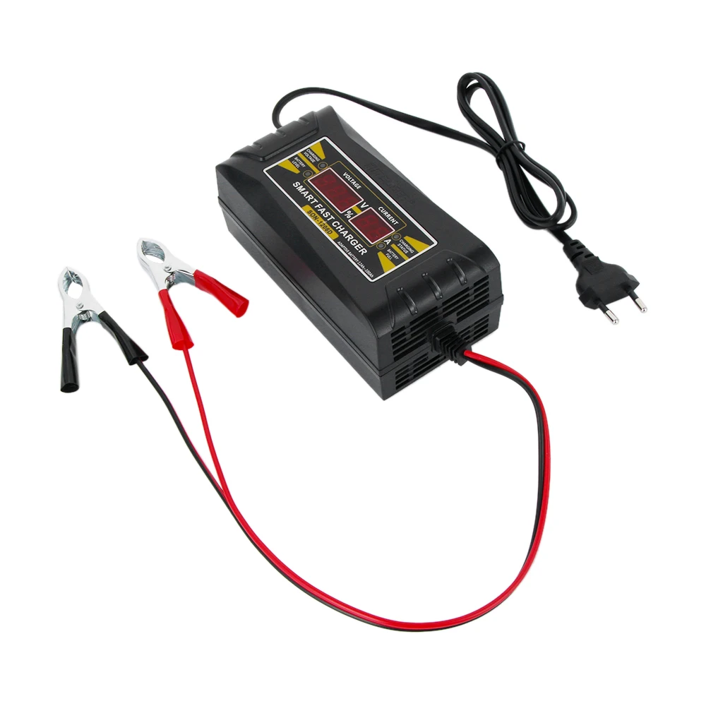 New Full Automatic Car Battery Charger 110V 240V To 12V 6A Smart Fast Power Charging Suitable