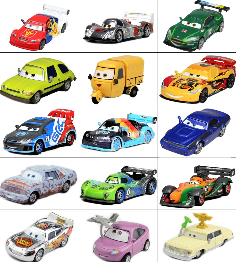  No.109-135 Disney Pixar Cars 3 2 METAL Diecast cars Disney McQueen 1:55 Diecast Rare collection kid